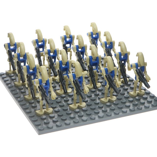 16ps Star Wars Battle Dorid Minifigures Lego Compatible