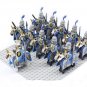 Medieval Knights Blue Dragon Cavalry Army Compatible Lego Minifigures