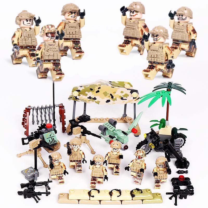 Delta Force Army WW2 Minifigure Lego Military Soldiers Compatible