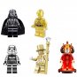 Chrome Mr Gold Darth Vader C3PO Stroomtrooper Amidala Lego Minifigures Fit