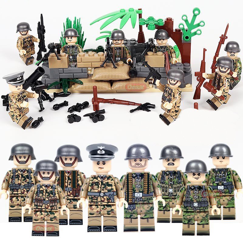 WW2 Berlin Battle German Trooper Army Compatible Lego WW2 Soldiers