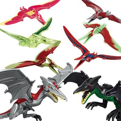 8pcs Pterosaur Minifigures Jurassic World Lego Ideas Pterosaur Compatible Toys