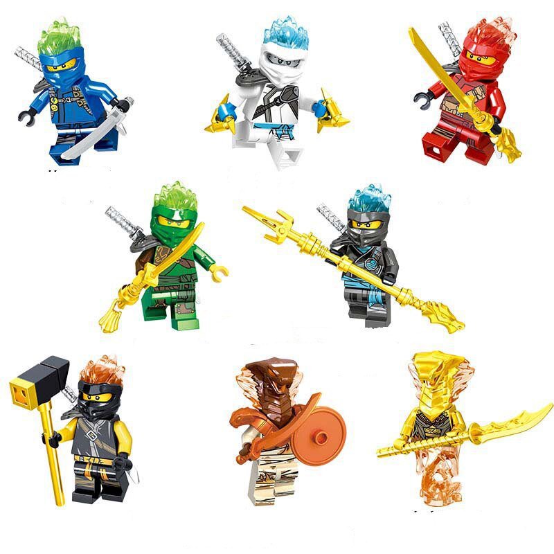 8pcs Kai Nya Zane Jay Iloyd Ninjago Forbidden Spinjitzu Minifigures