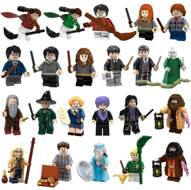 22pcs Lord Voldemort Dumbledore Severus Snape Harry Potter Minifigures Lego Compatible