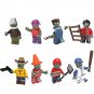 8pcs Plants vs Zombie Minifigures Cowboy Sports Zombie