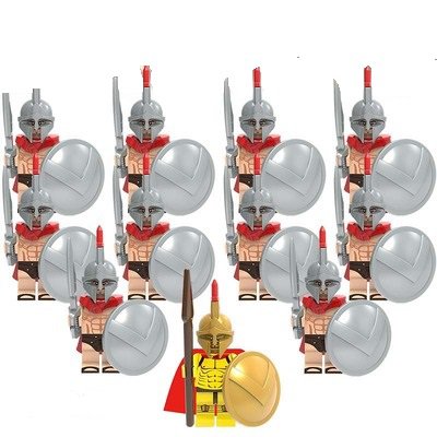 11pcs Spartan Warrior Soliders Commmander Minifigures