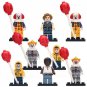 8pcs Pennywise Georgie Hallowen Horor Movie Minifigures Lego Compatible