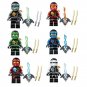 6pcs phantom ninjago sky pirates iloyd kai zane cole Jay Nya Minifigures