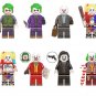 8ps DC Joker Harley Quinn Minifigures Compatible Lego