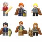 6pcs harry potter trolley witch ron weasley malfoy remus john lupin susan bones minifigures