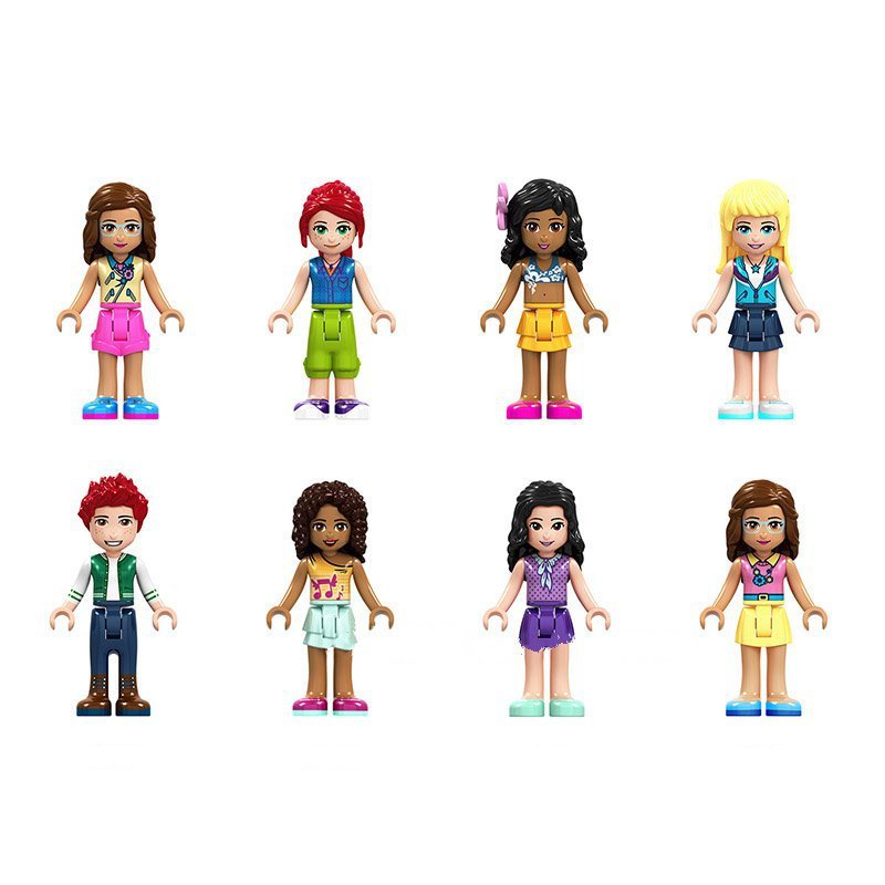 8pcs Girls Good Friends Olivia Kate Mia Minifigures