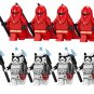 8pcs Star Wars Palpatine Royal Guards Stormtrooper Minifigures Fit Lego