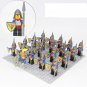 21pcs Rainbow Dragon Medieval Knights Army Fit Lego Bricks