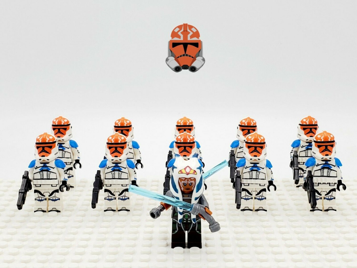 11pcs Ahsoka Tano 332nd Clone Trooper Star Wars Minifigures