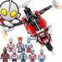 8in1 Ultraman Minifigures Building Fighting Jet Greed Magnificent Minfigure