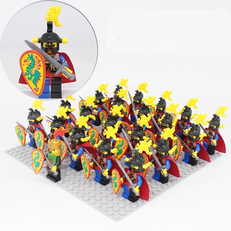 21pcs Dragon Medieval Knights King Guards Army Building Toys
