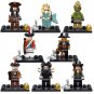8pcs Captain Jack Sparrow Mermaid Hadras Pirates of the Caribbean Minifigures