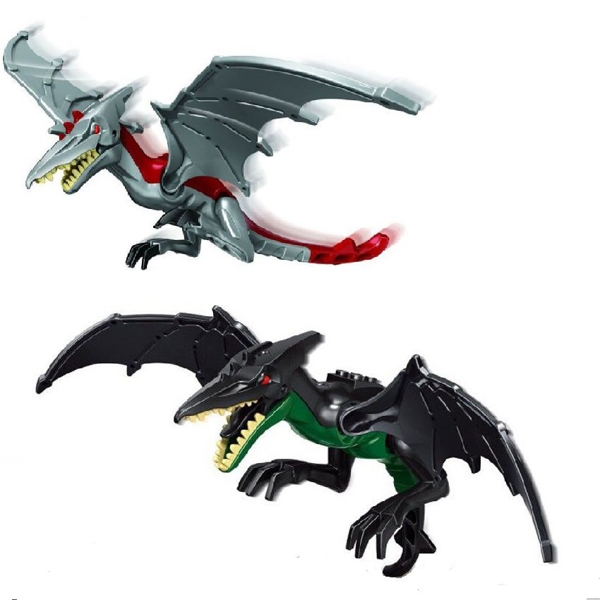 2pcs Pteranodon Dinosaur Big Jurassic World Lego Minifigure Toy