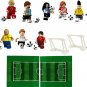 SOCCER Field World Cup Messi Neymar Ronaldo Modric De Bruyne Cruijff Minifigures