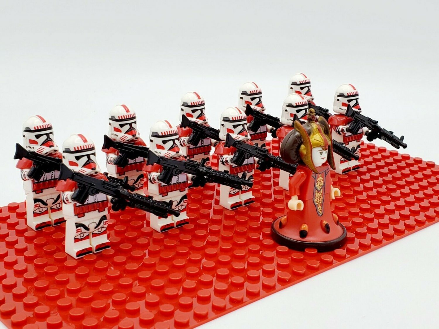 11pcs Star Wars Padme Amidala Coruscant Guard Shock Clone Trooper
