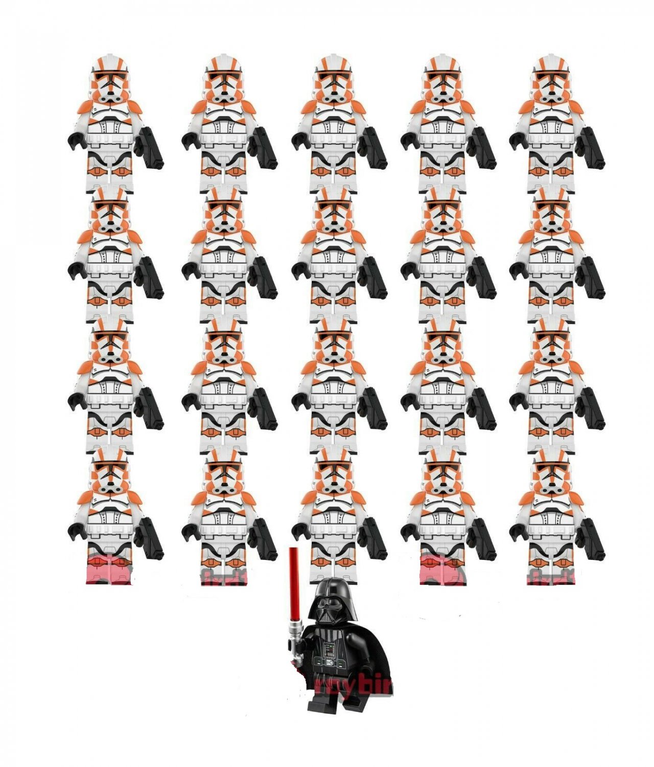21Pcs Darth Vader 432nd Strike Force Clone Trooper Fit Lego Clone Trooper