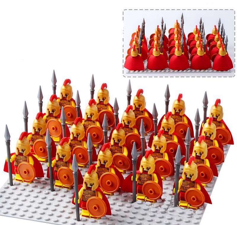 21pcs Spartan Warriors Army Minifigures Compatible Lego