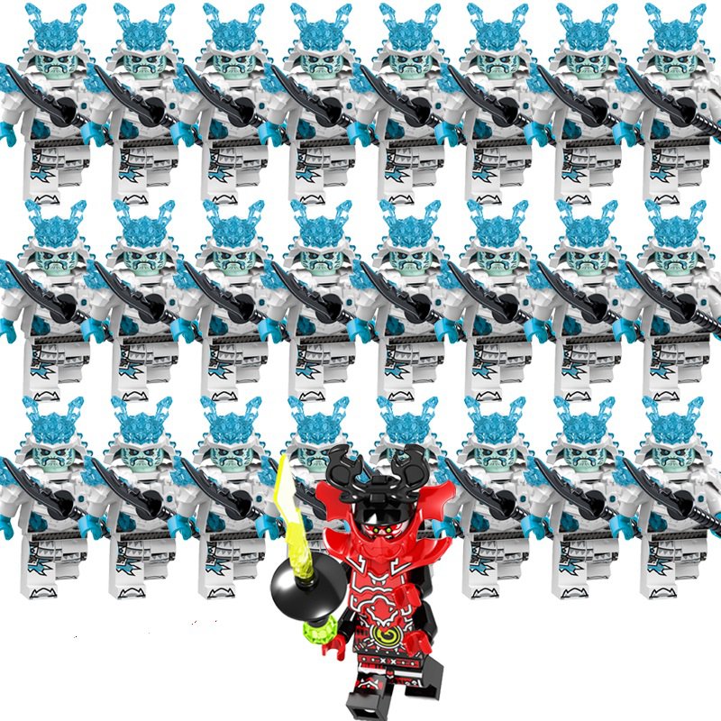 25pcs Ninjago General Kozu Ice Emperor Minifigures Compatible Lego