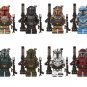 8pcs Heavy Armor Mandalorian Minifigures