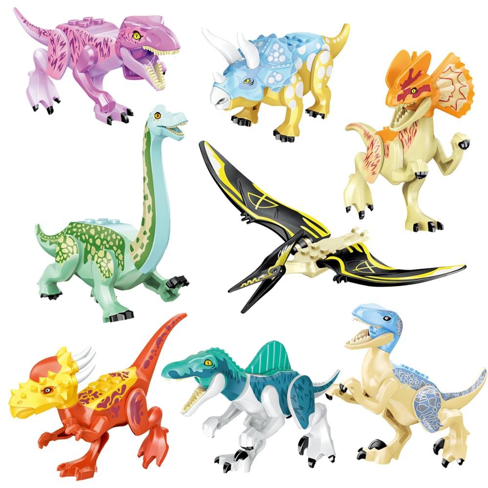 8pcs Jurassic World Park Dinosaur Minifigures