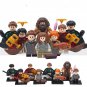 8pcs Hermione Ron Cedric Diggory Quidditch Player Harry Potter Minifigures