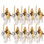 10pcs Lord of the Rings Gondor Soldiers Calvary Army Fit Lego Gondor Soldiers