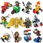 12pcs DC Superheros Batman Wonder Woman Superman Aquaman Robin Cyborg Minifigures Lego Fit