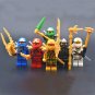 6pcs Ninjago Minifigures Lloyd Zane Kai Jay Cole Nya Cool Gift