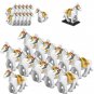 11pcs White Horse Minifigures Building Toys