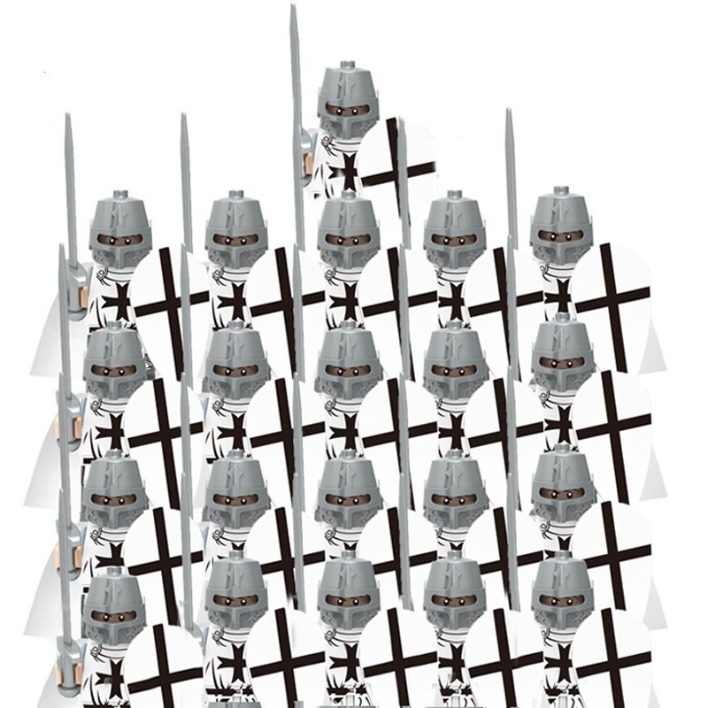 21pcs The Crusaders Army Soldiers Compatible Lego