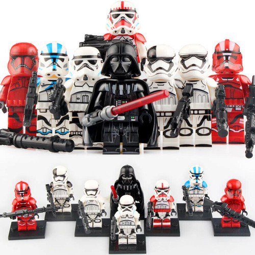 8pcs New Star Wars Sith 501st Clone Trooper Darth Vader Minifigures Fit Lego