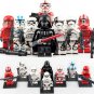 8pcs New Star Wars Sith 501st Clone Trooper Darth Vader Minifigures Fit Lego