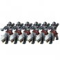 12Pcs Uruk Hai Army on Wolf The Lord Of The Rings Minifigures Compatible Lego