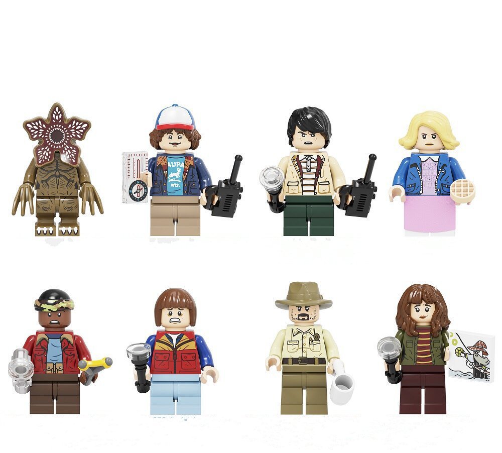 8pcs  Stranger Things Demogorgon  Dustin Henderson Will Byers Joyce Byers Minifigures