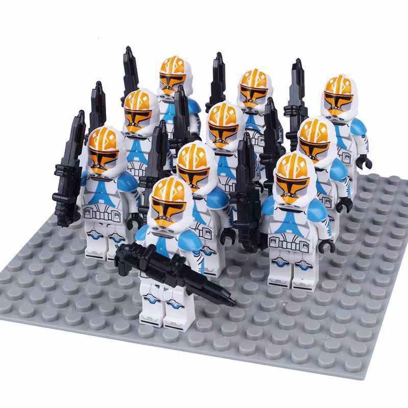 10pcs Star Wars Ahsoka's Clone Trooper Minifigures