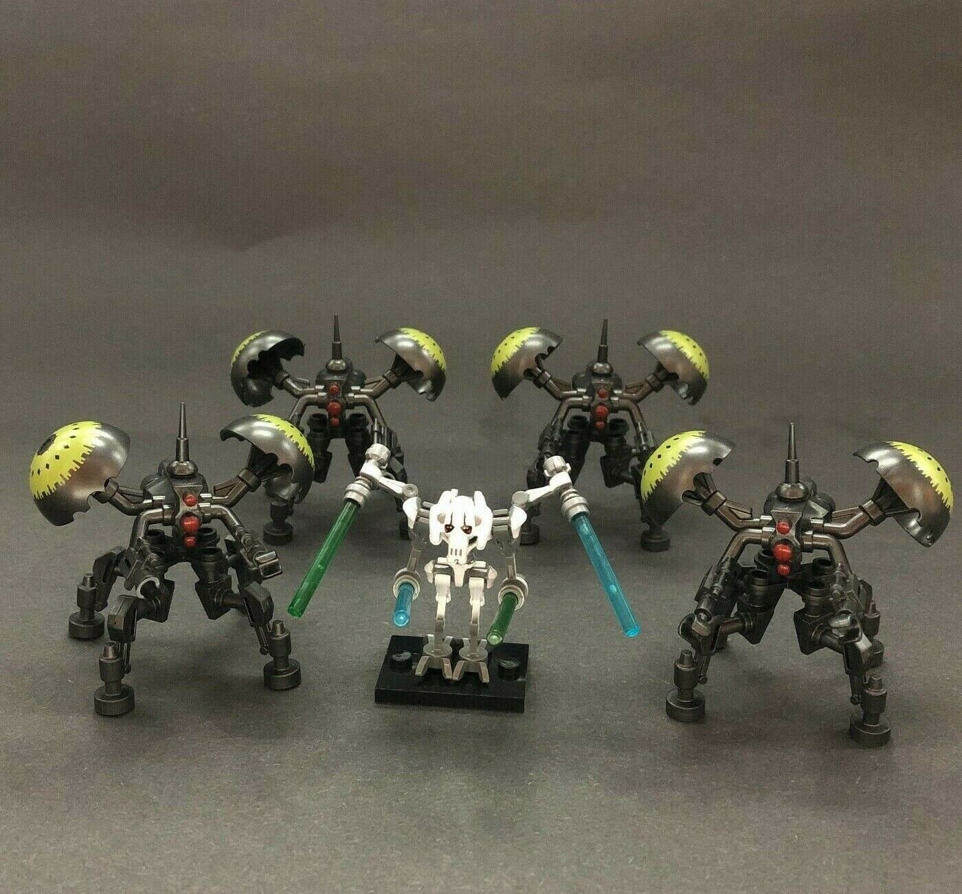 5pcs Star Wars General Grievous and Buzz Droid Minifigures Compatbiel Lego