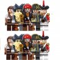 10pcs Pirates of the Caribbean Jack Hector Barbossa Gibbs Cutler Beckett Minifigures