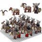 10pcs Dwarf Horned Horse The Lord of the Rings Minifigures Compatible Lego