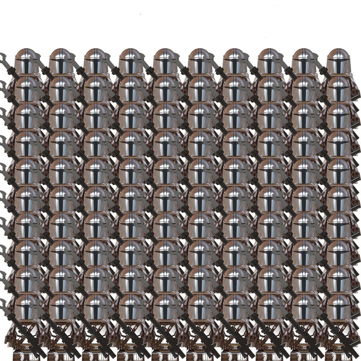 100pcs Star Wars Mandalorian Trooper Fit Lego Mandalorian Minifigures