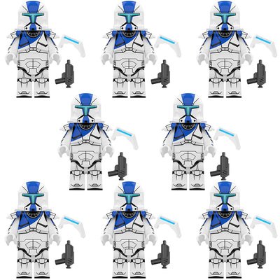 8pcs Star Wars Commando Niner Omega ROTS Minifigures Compatible Lego