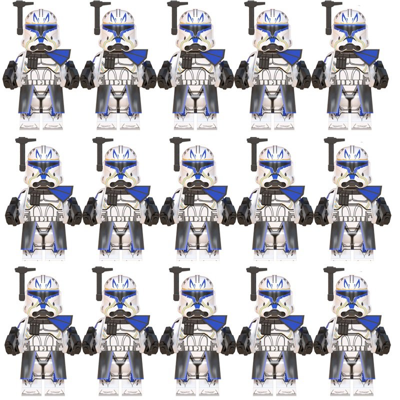 15pcs Star Wars Clone Trooper Captain Rex Minifigures