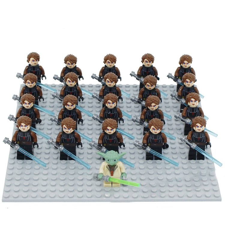21pcs Star Wars Yoda Last Jedi Warriors Minifigures Lego Compatible