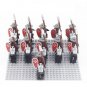 11PCS Knights Hospitaller Calvary Minifigures Compatible Lego