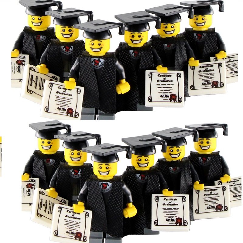 12pcs Classic Graduation Minifigures