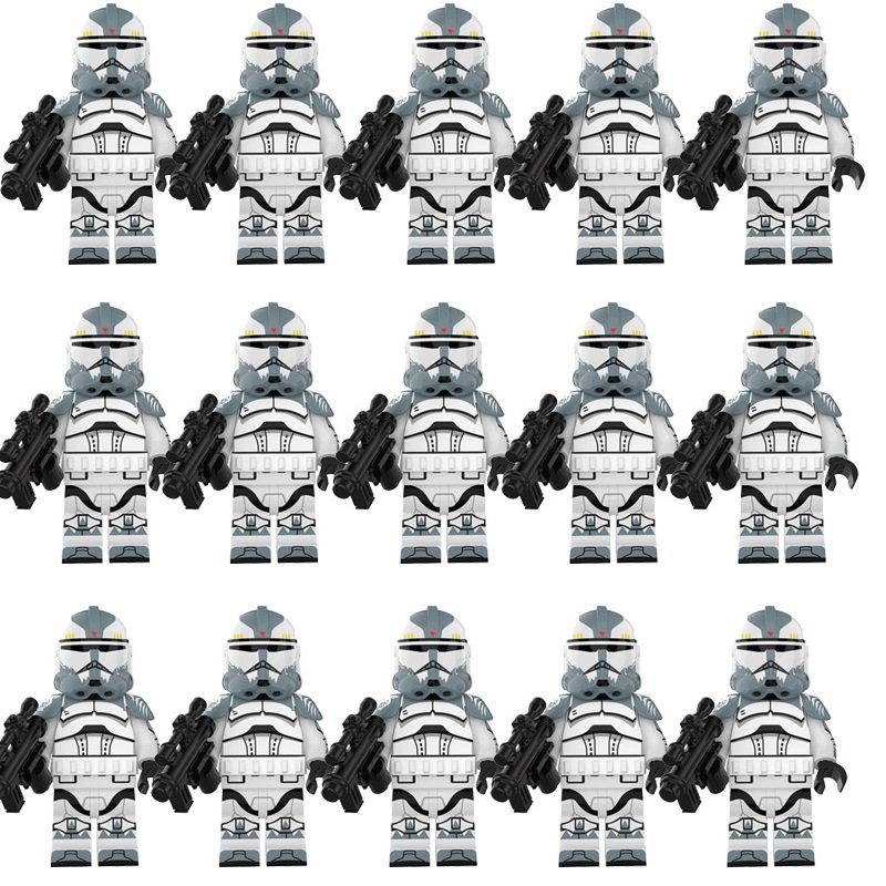 15pcs Star Wars Old Replic Wolffe Clone Trooper Minifigures